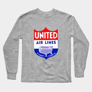 Retro United Airlines Long Sleeve T-Shirt